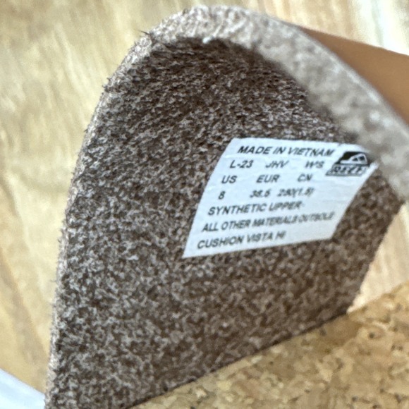 REEF WOMEN'S CUSHION VISTA HI PLATFORM LUG SLIDES SOLE SIZE 8 ESPRESSO DUO EUC - Picture 10 of 10